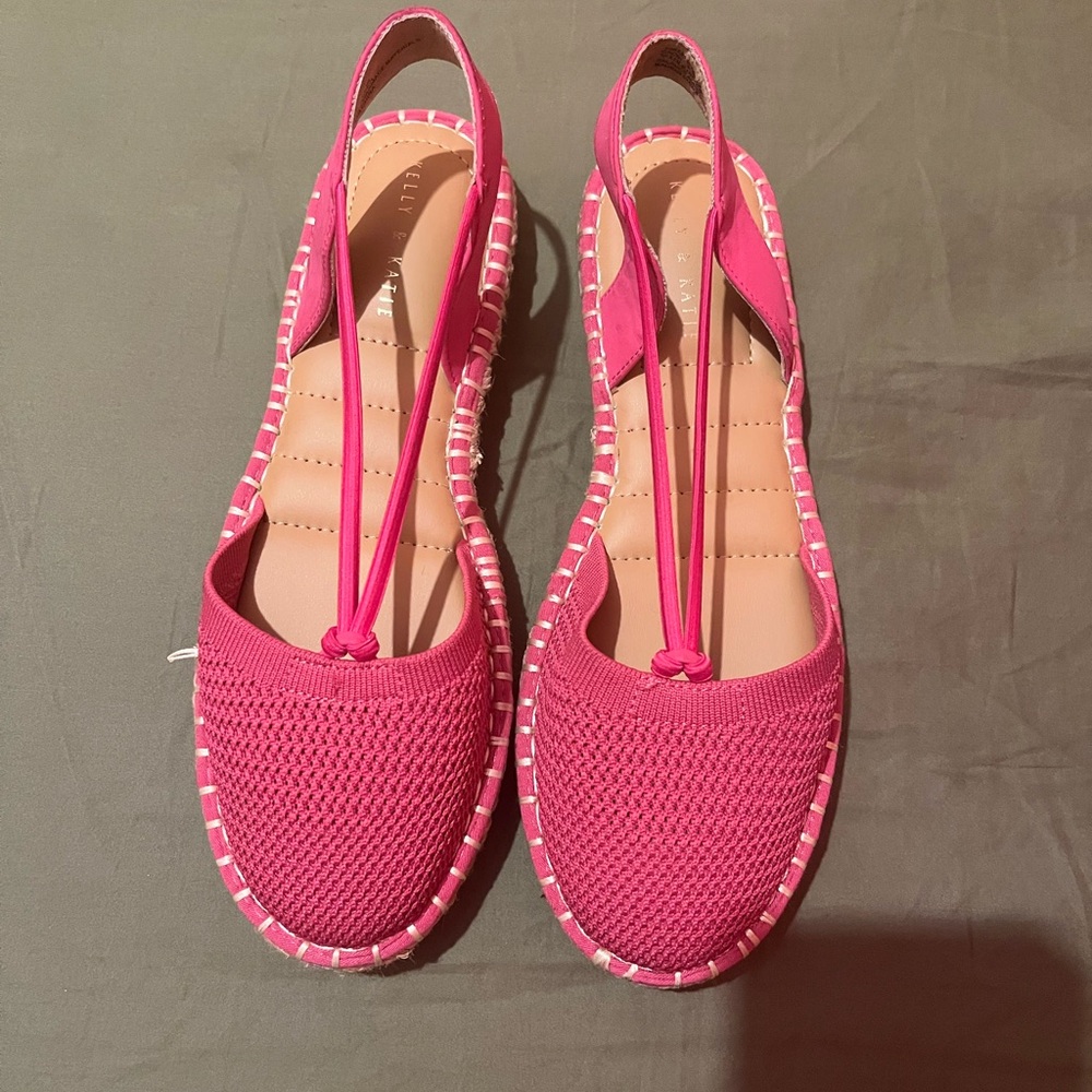 Pink Espadrilles with Breathable Cutouts and Jute Soles women